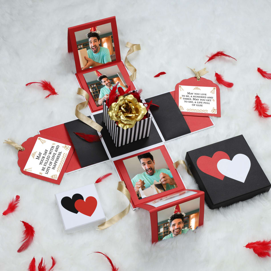 Customize and send virtual gift boxes