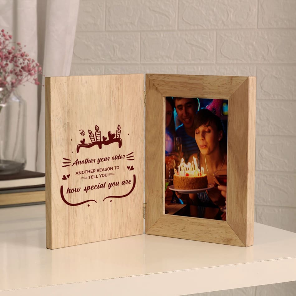 Send Customised Birthday Frame Gift Online Rs550  FlowerAura