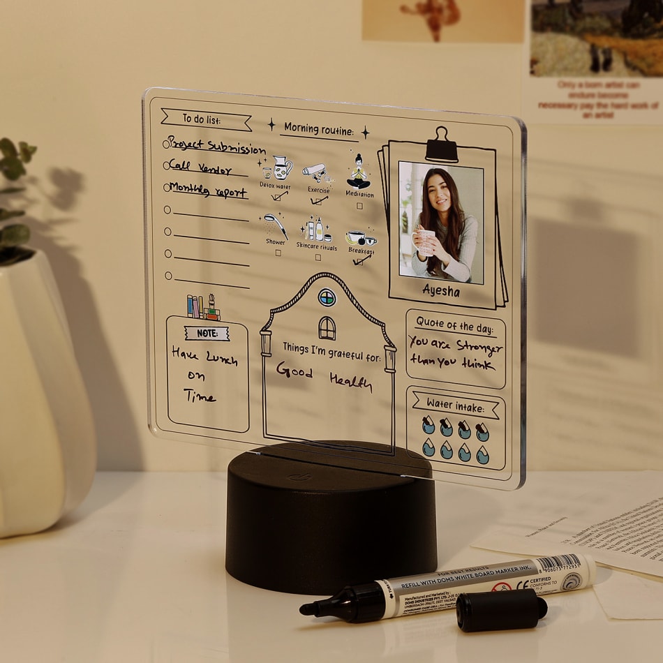 Buy/Send Personalized Daily Journal LED Lamp Online | IGP | JVS1277880