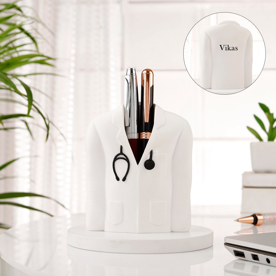 Personalized Medical Theme store Double Pen Stand