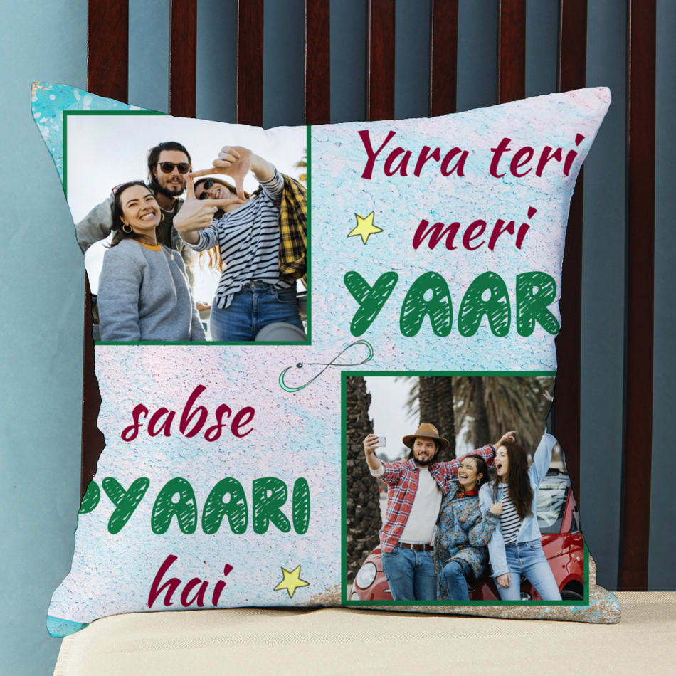 Buy GOOD VIBES- Photo on Pillow, Customized Pillow with Photo, Photo Cushion  with Filler, Personalized Pillow Cover Couple Gift, Pillow Gifts for  Birthday, for Him (12x12) Online at Low Prices in India -