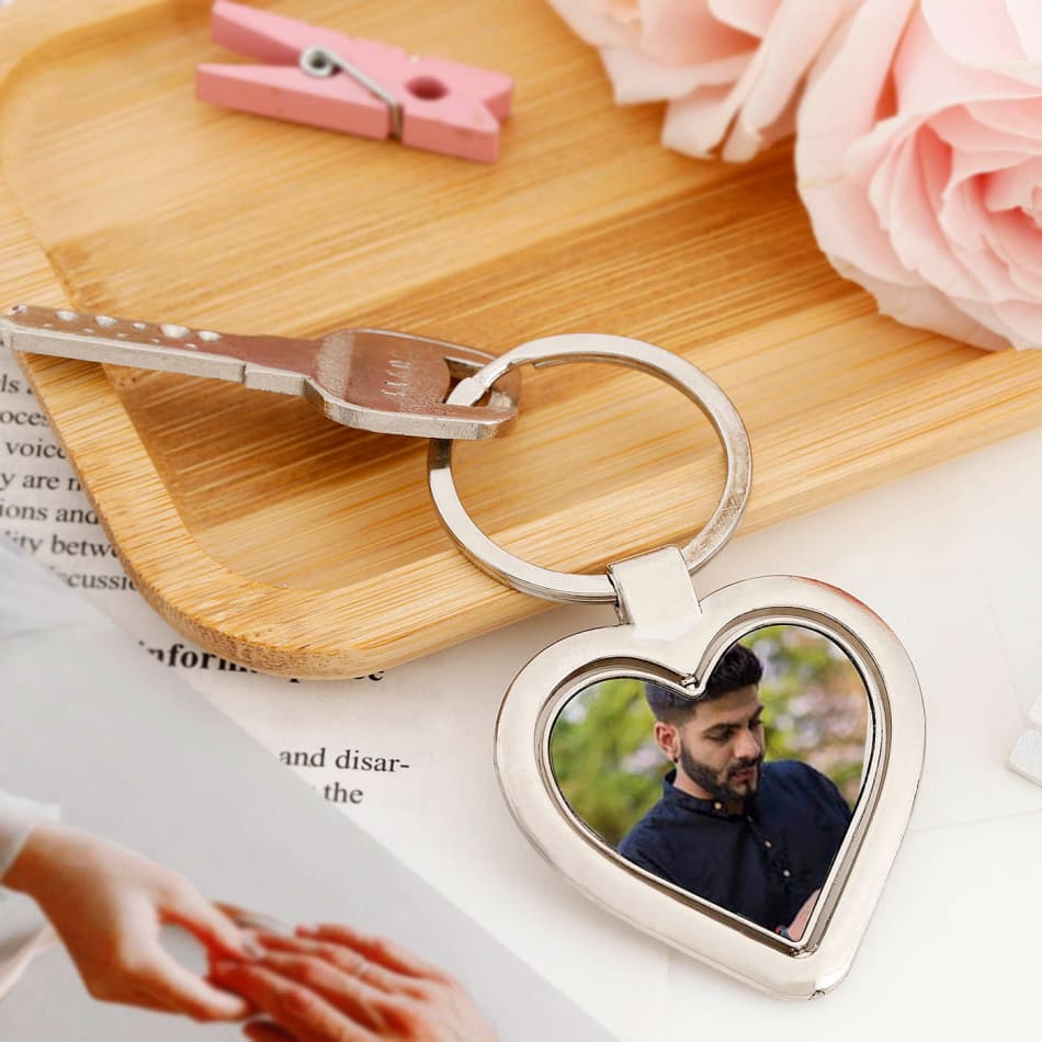 Heart shaped deals keychain personalized