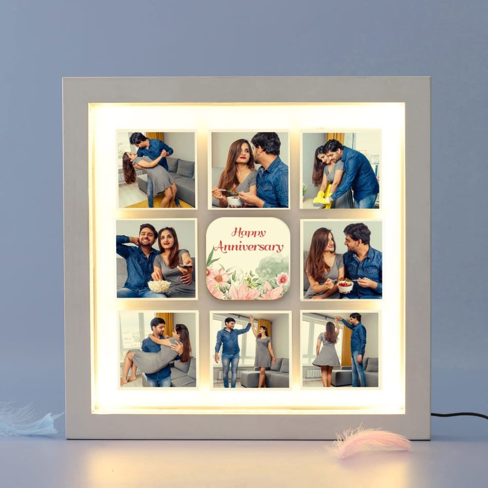 Together Forever Special Heart Shape Collage Photo Frame Gift | A2ZEEGIFTS