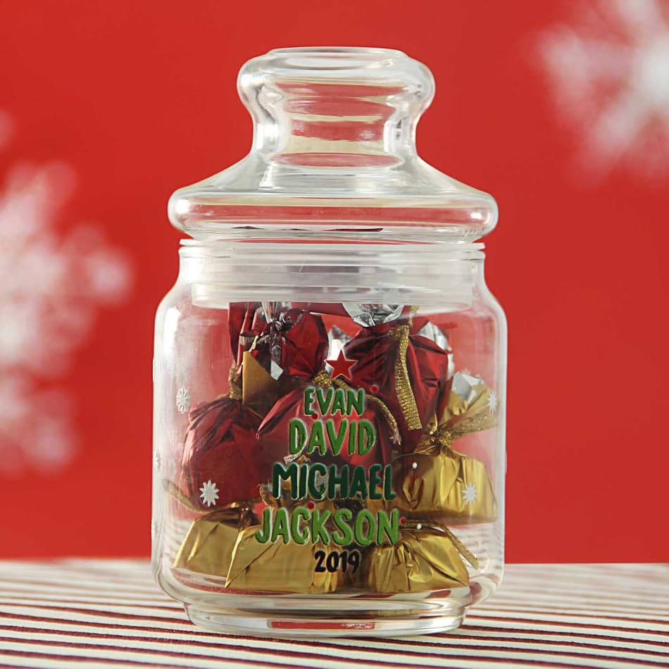 Personalized Chocolate Gift Jar