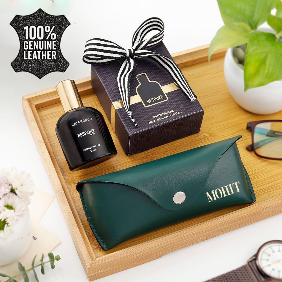 Buy/Send Personalized Sunglasses Case And Perfume Set Online IGP