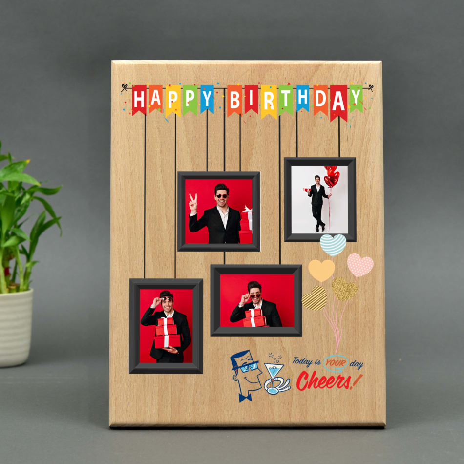 Personalized Engraved Wooden Birthday Photo Frame for Girls and Boys -  Incredible Gifts