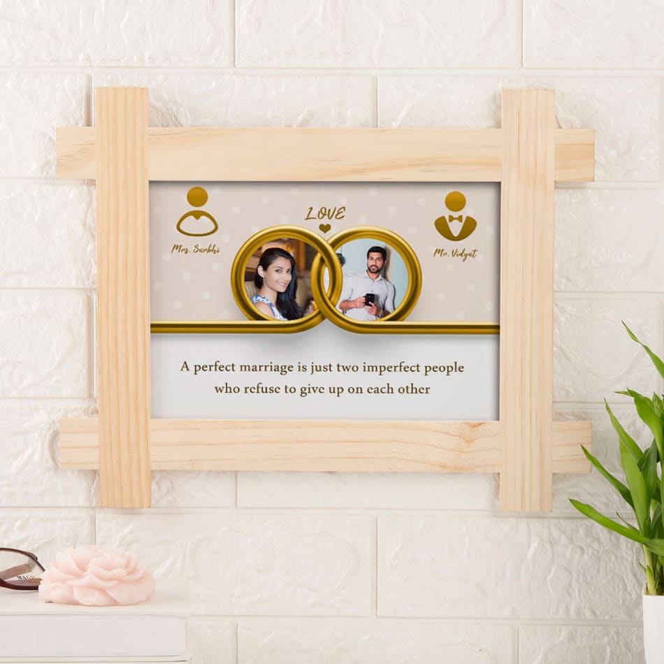 Puff AND Pass Personalized Engraved Wooden Photo Frame with Carved Message  | Slogan | Wooden Photo frames for Gift & Home Decor.(Size 8 x 6 Inch,  Design-01) : Amazon.in: Home & Kitchen