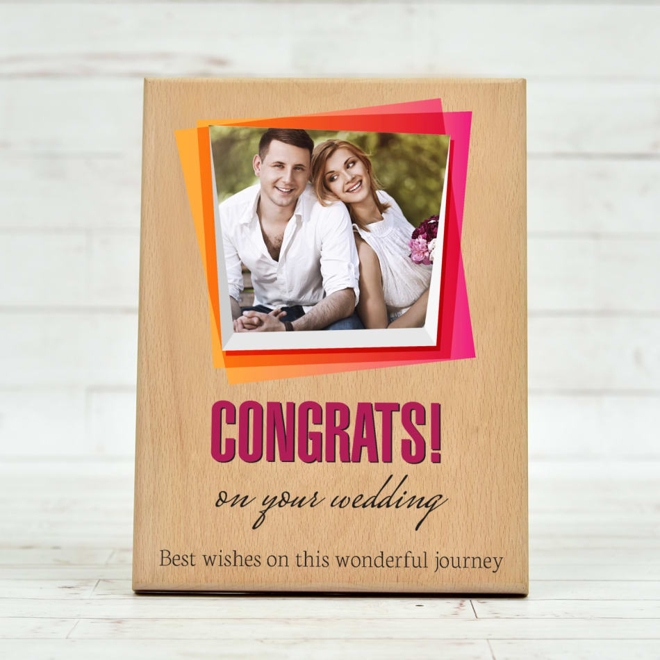 Personalised Engraved Wedding Gift Wooden Photo Frame For Wedding Day Gifts  | eBay