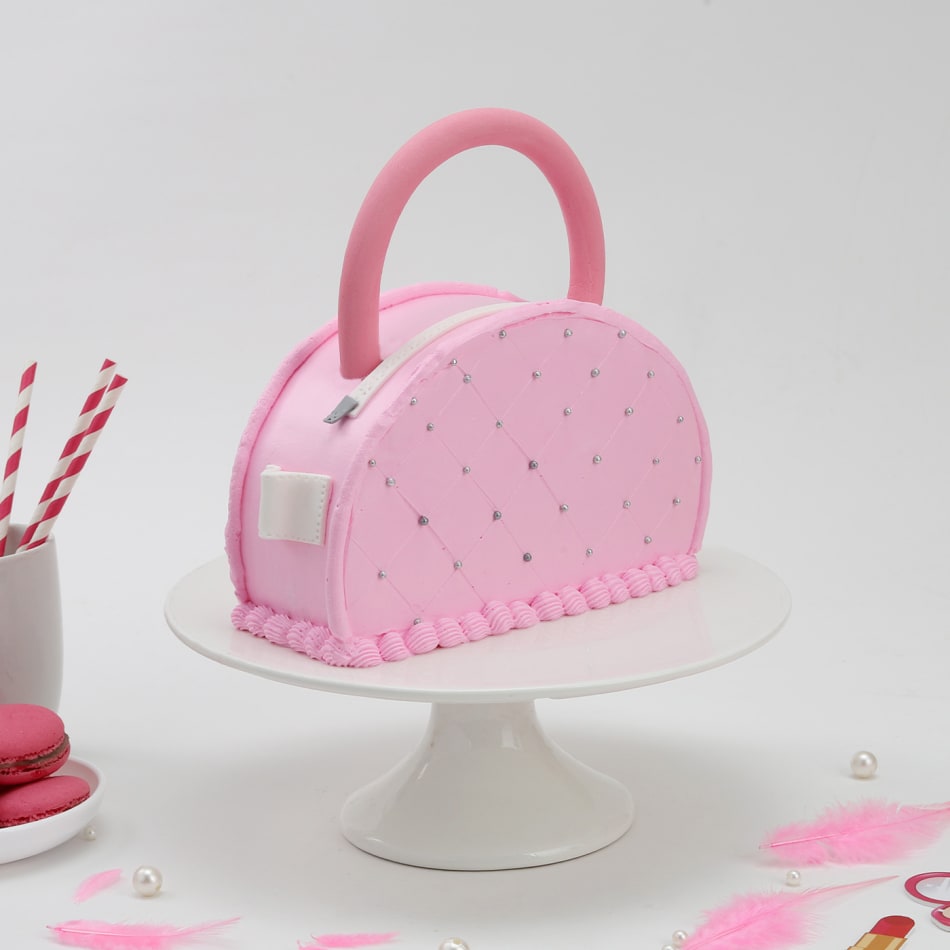 Order Pink Handbag Cake 2 Kg Online at Best Price, Free Delivery ...