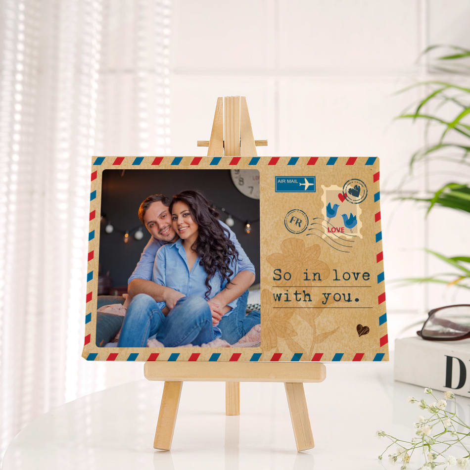 Buy/Send Postcard Love Personalized Canvas Frame Online IGP