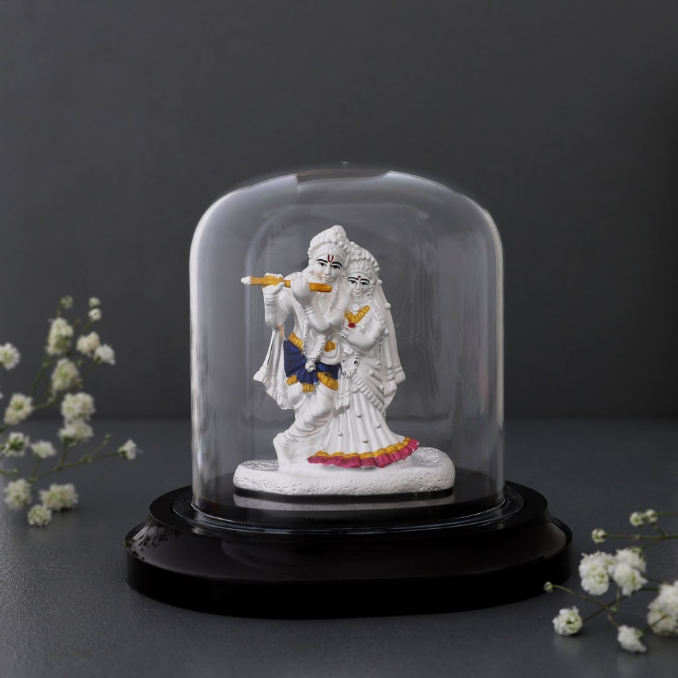 Premium Metal Radha Krishna Idol Statue Wall Hanging for Home Office Decor  Gift | eBay