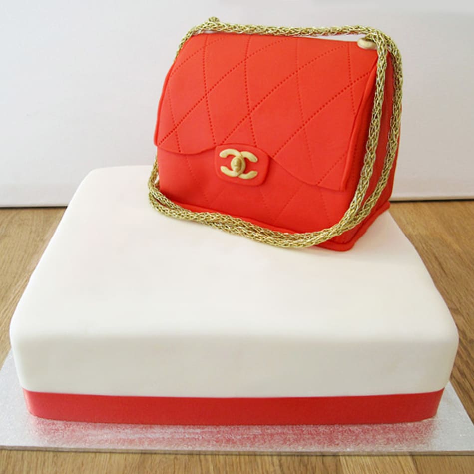 Chanel purse cake