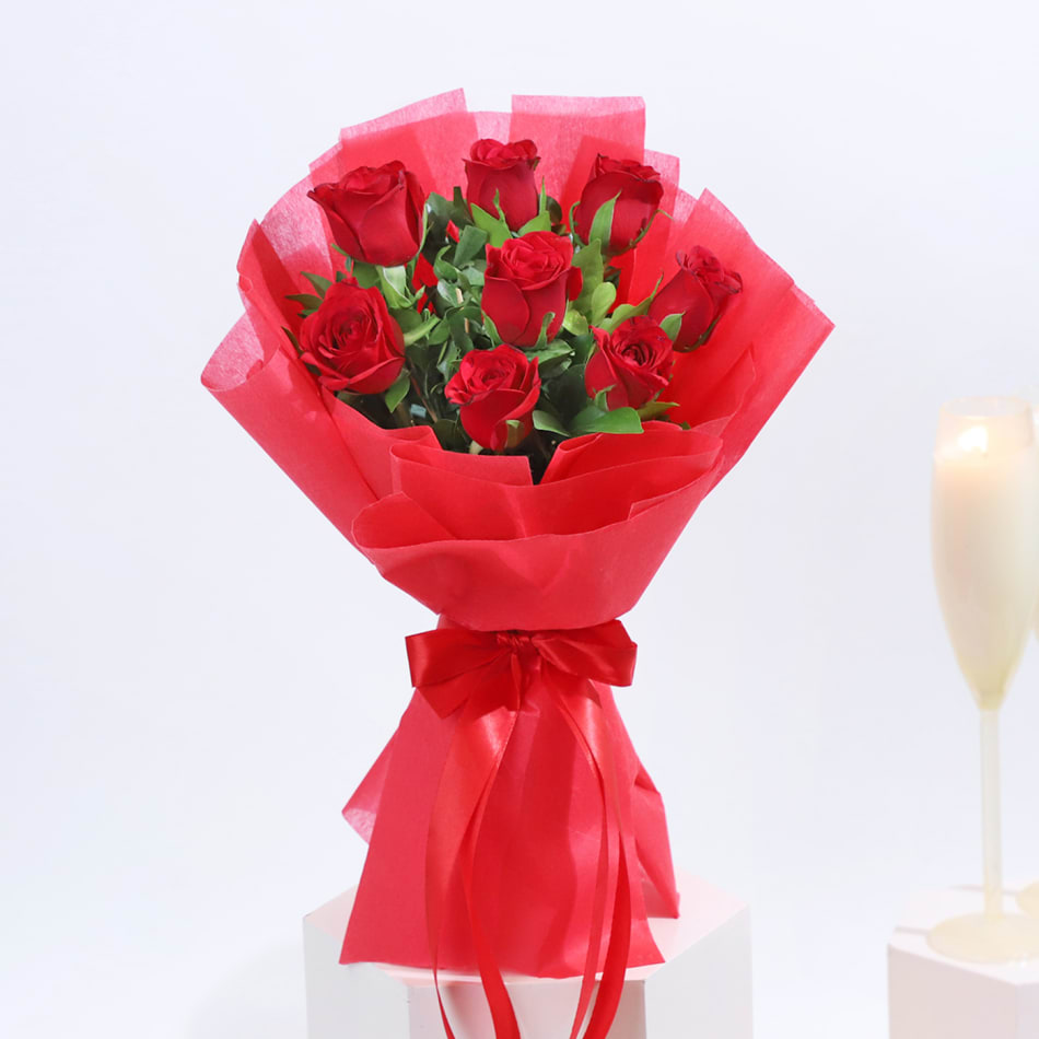 Order Red Rose Bouquet Online at Best Price, Free Delivery|IGP Flowers