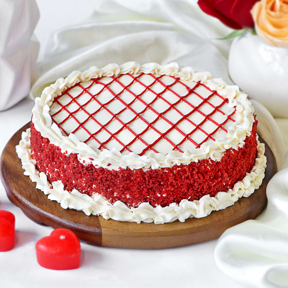 Buy Red Velvet Heart Shape Cake-Red Velvet Heart Shape Cake