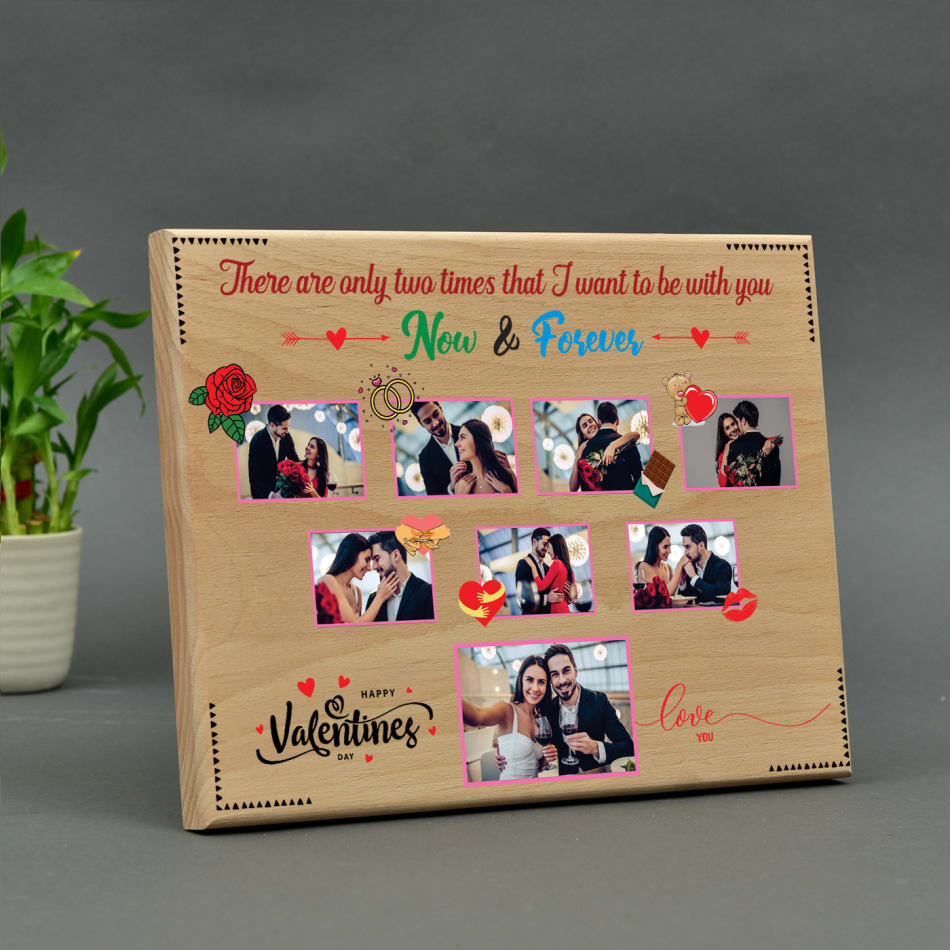 p romantic valentine week special personalized wooden photo frame 111414 1