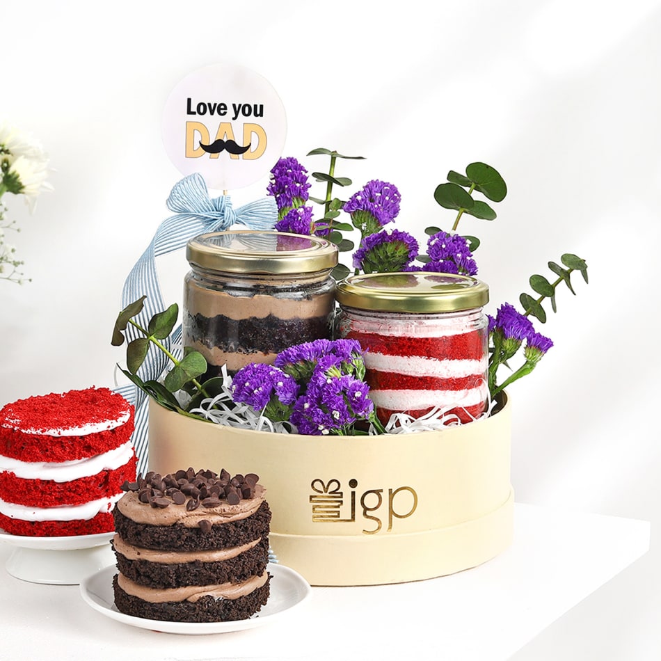 Royal Decadence Jar Cake Hamper: Gift/Send Father's Day Gifts ...
