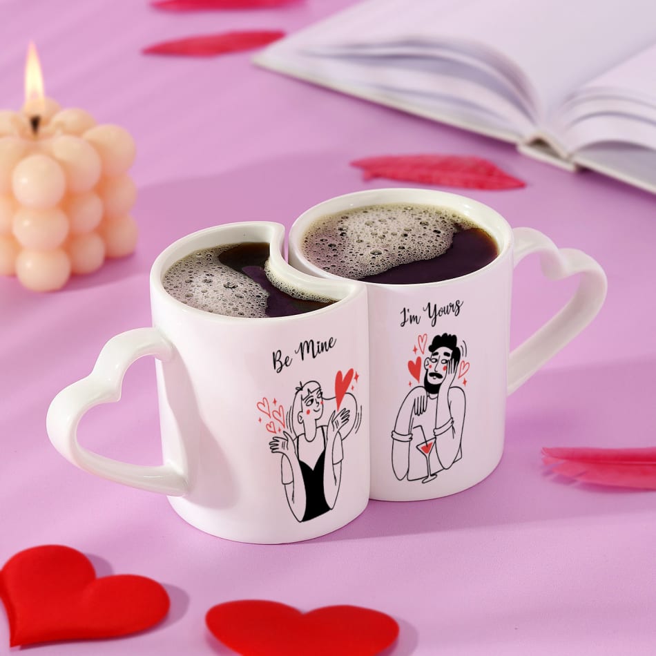 Set of Personalized Romantic Mugs