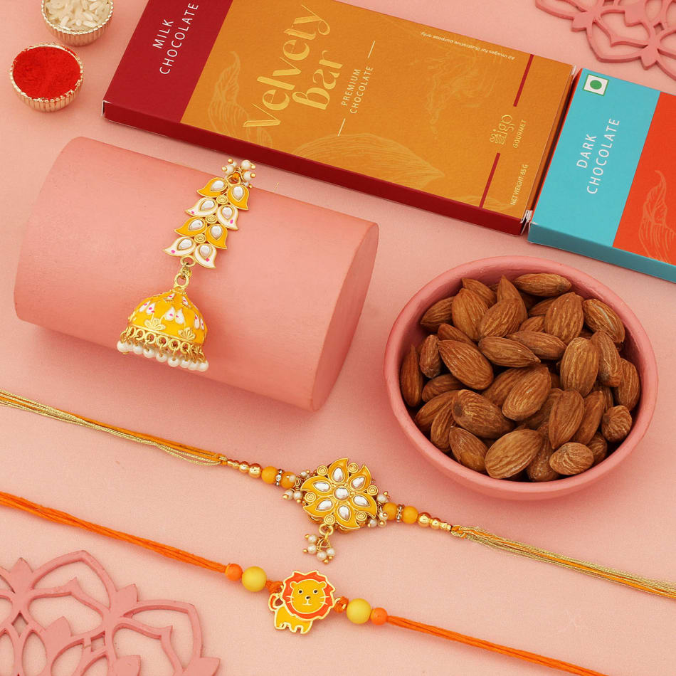 Rakhi Special Gift Box - Velvet fine chocolates
