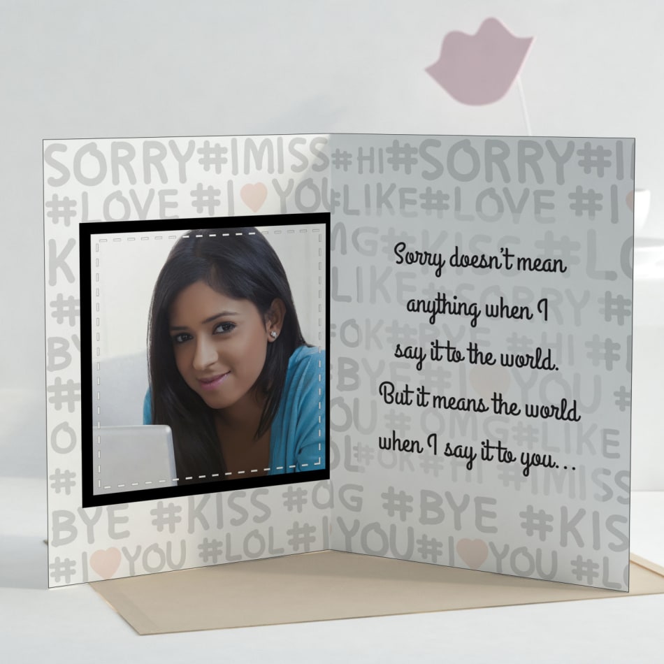 Sorry My Love Personalized Greeting Card: Gift/Send Old Pers Gifts ...