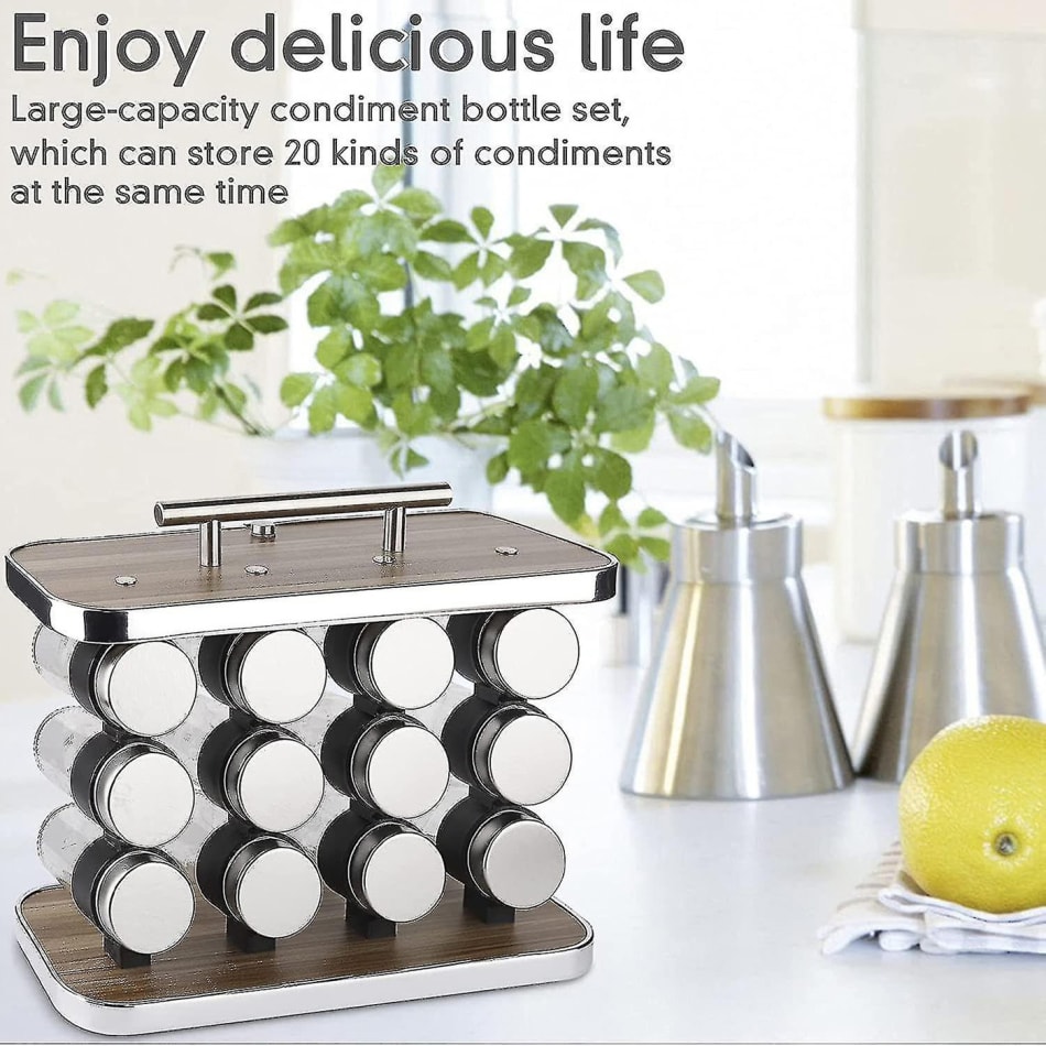 Buy Send Spice Jar Rack Assorted Set Of 12 Online IGP JVS1271391