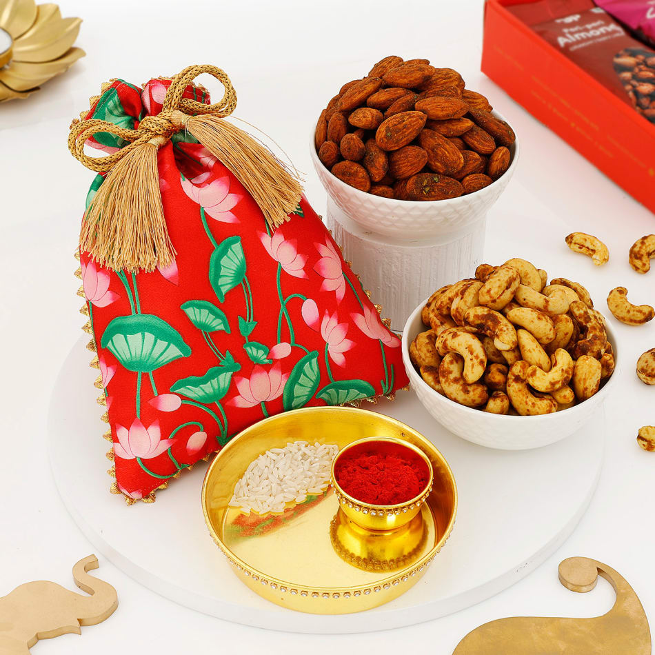 Spicy Nutty Delight Bhai Dooj: Gift/Send Bhaidooj Gifts Online JVS1266591  |IGP.com