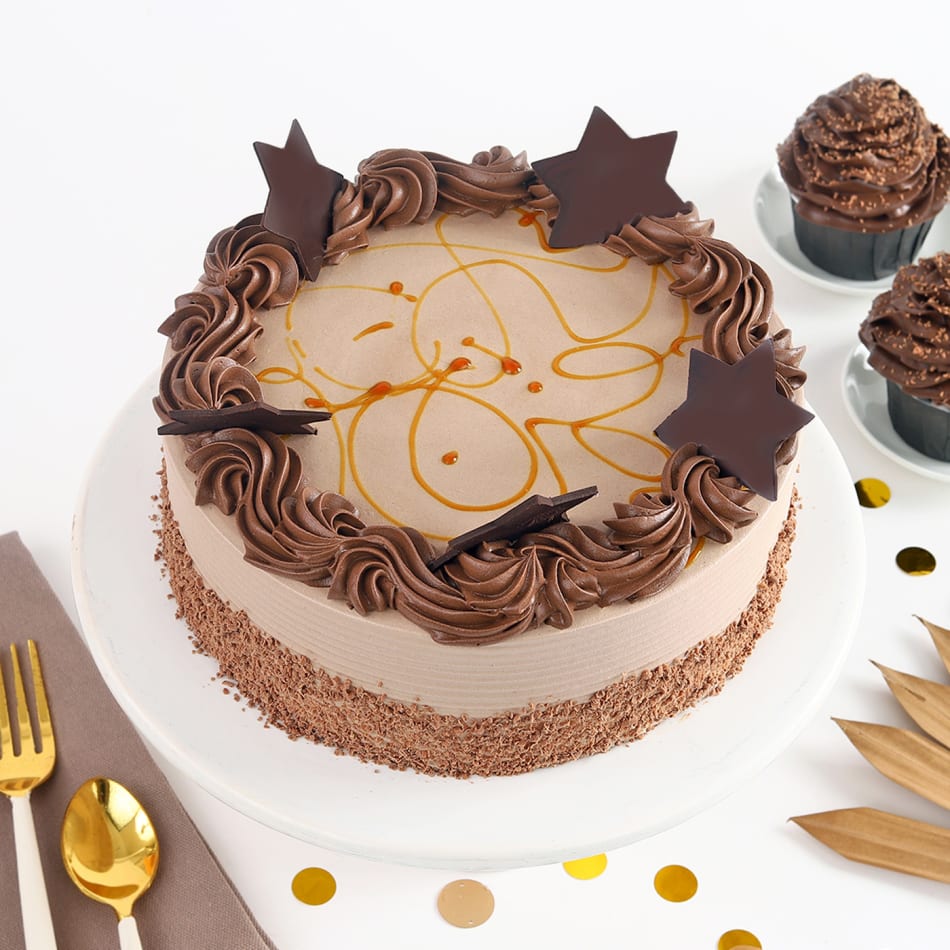 Dark Chocolate Ganache Cake (Half kg) | Cakes To India
