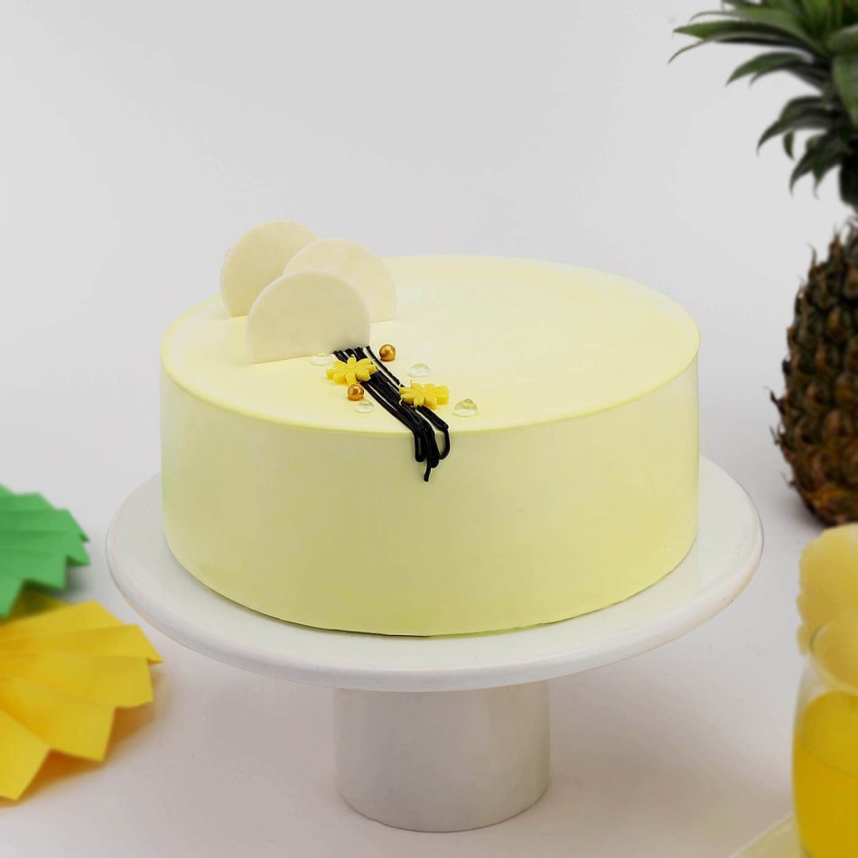 Send Happy Anniversary Pineapple Cake Online in India