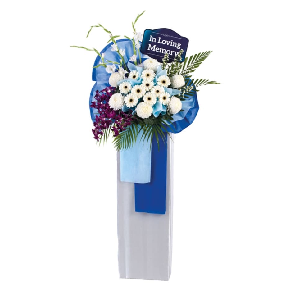 Order Sympathy Flower Stand Never Ending Friendship Online at Best Price, Free Delivery|IGP Flowers