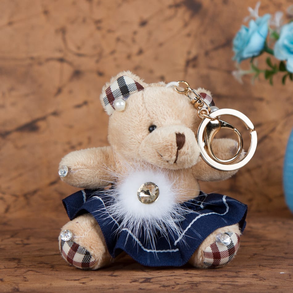 Buy Luxury Teddy Bear Keychain Online in India 