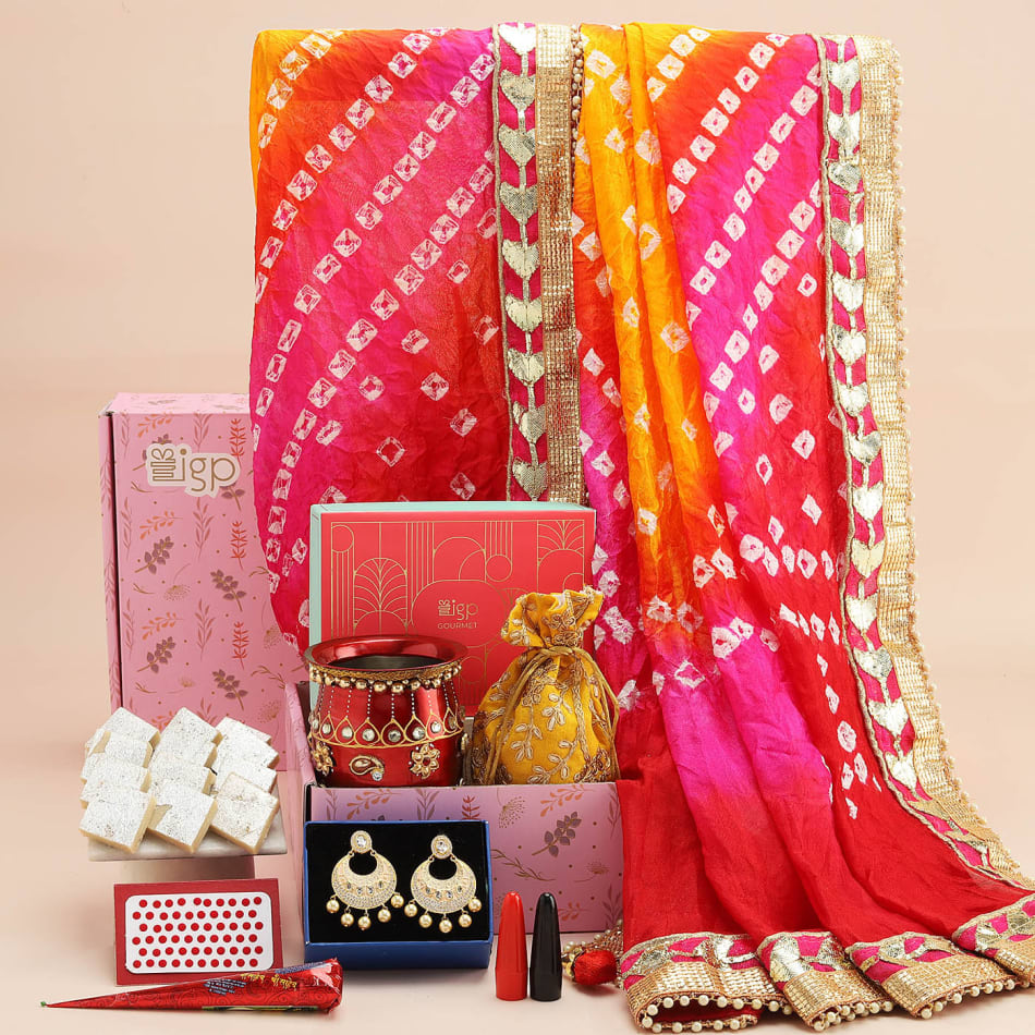 Best Online Karwa Chauth Special Gift| Order Online karwa chauth special  gift-cakegift.in
