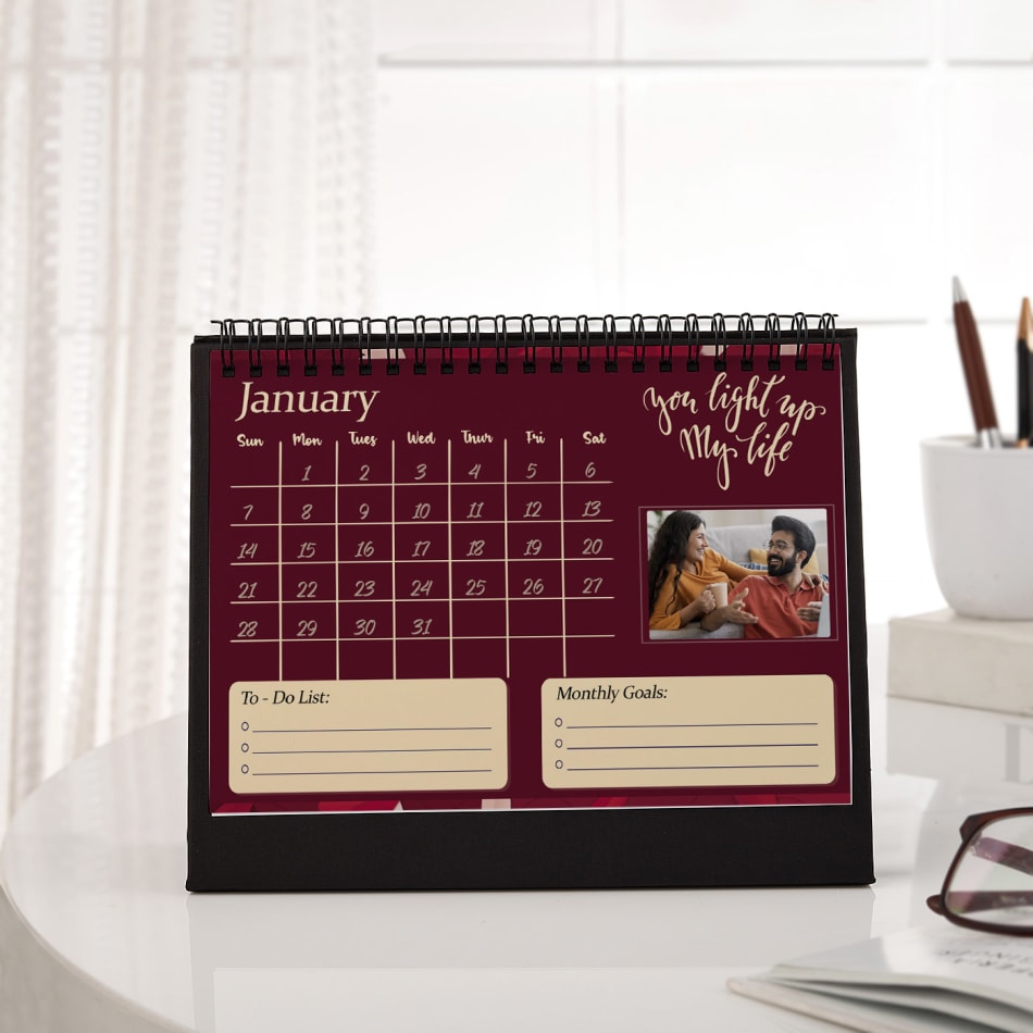 The Year Of Love - Personalized 2024 Desk Calendar