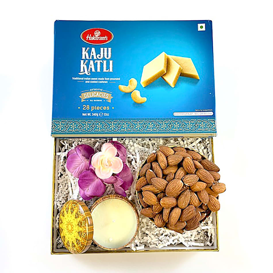 Buy Feastive Celebrations Haldiram Panjeeri Laddoo Bhai Dooj Hamper With  Ganesha Leaf, Mauli, Kesar And Chawal With Complimentary Surprise Gift  Online at Best Prices in India - JioMart.