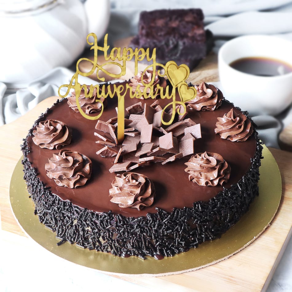 Maicaiffe Gold Glitter 2nd Anniversary Cake Topper - for Happy India | Ubuy