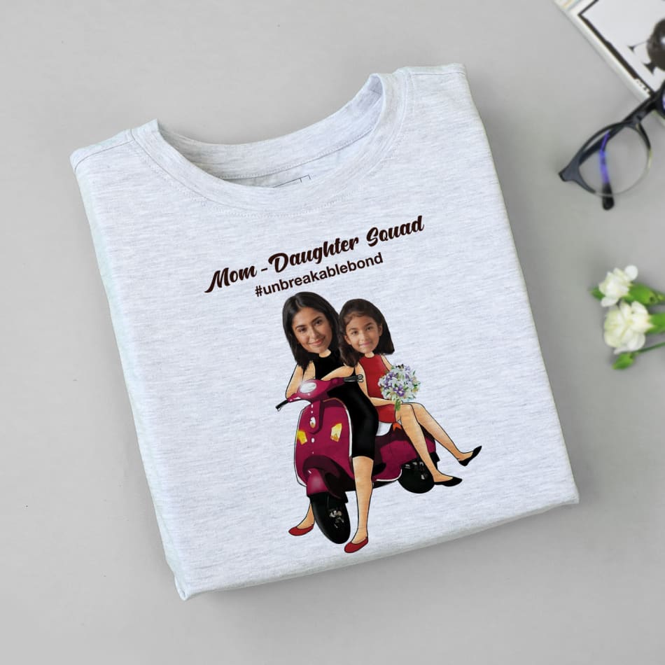 Buy/Send Unbreakable Bond Personalized Mom And Daughter Caricature