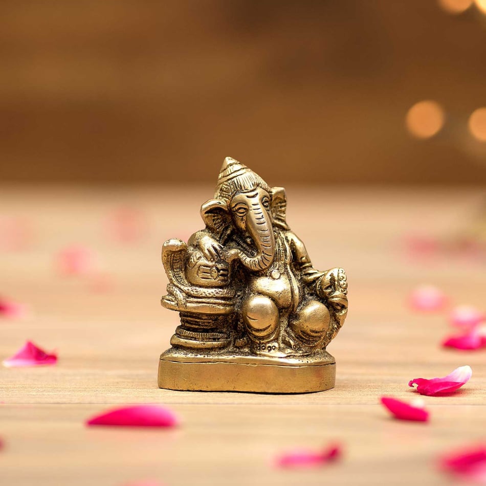 Vigneshwara Brass Idol: Gift/Send Home and Living Gifts Online ...