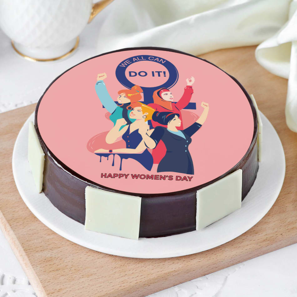 Women's Day Cake Half kg. Buy Women's Day Cake online - WarmOven