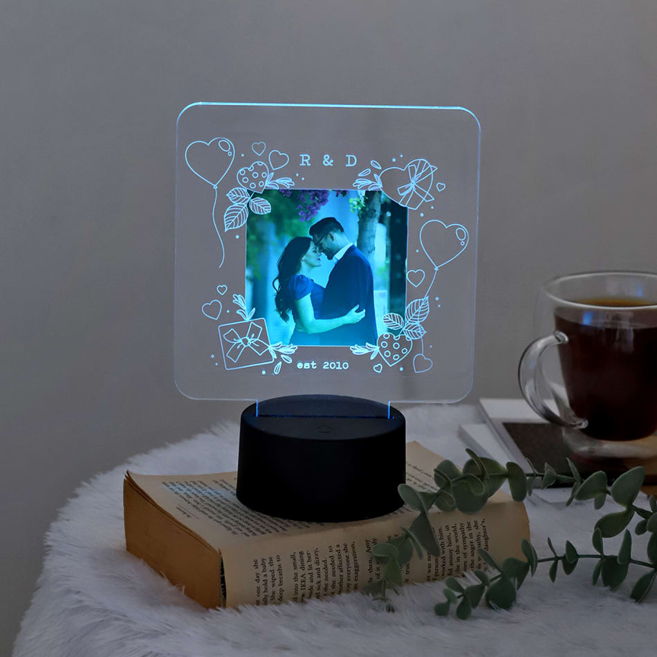 Amazon.com: LUCKOR Personalized Valentines Day Gifts for Him Her, Custom  Acrylic Picture Frame with LED Light, Customized Anniversary Romantic  Birthday for Boyfriend Girlfriend Couples Wife, I Love You Gifts : Home &