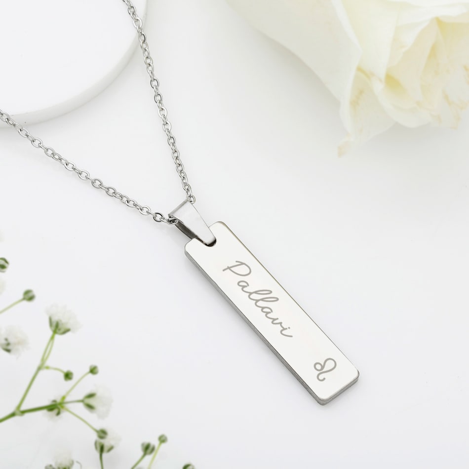 Jewellery Leo Name Necklace Leo Pendant