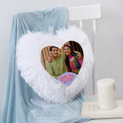 Darling Sister Personalized LED Fur Cushion