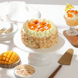 Fresh Cream Mango Cake
