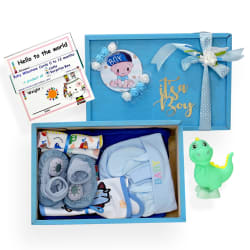 Newborn Baby Boy Essentials Hamper- Blue