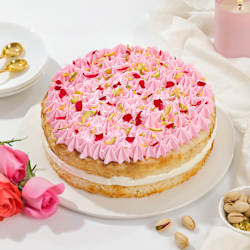 Pink Swirls Thandai Holi Cake  (Half kg)
