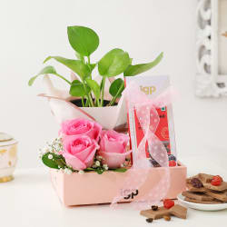 Prosper Pink Floral Hamper