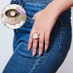 Rose Gold Finger Watch