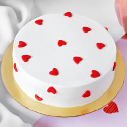 Tiny Hearts Chocolate Cake (Half Kg)