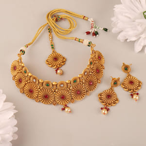 Circles Galore Antique Gold Finish 