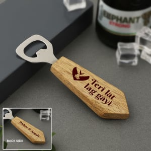 Lat Lag Gayi Personalized Wooden Bottle Opener
