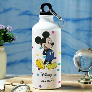 Personalized Mickey Mouse Water Bottle Gift Add Name 