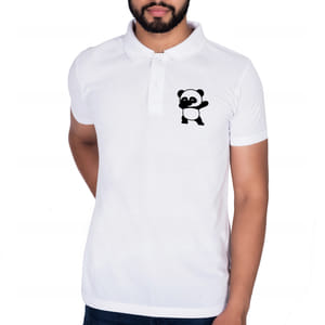 Panda Dabbing White T Shirt for Men 