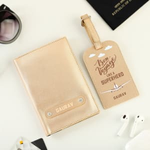 Personalized passport cover and luggage tags clearance